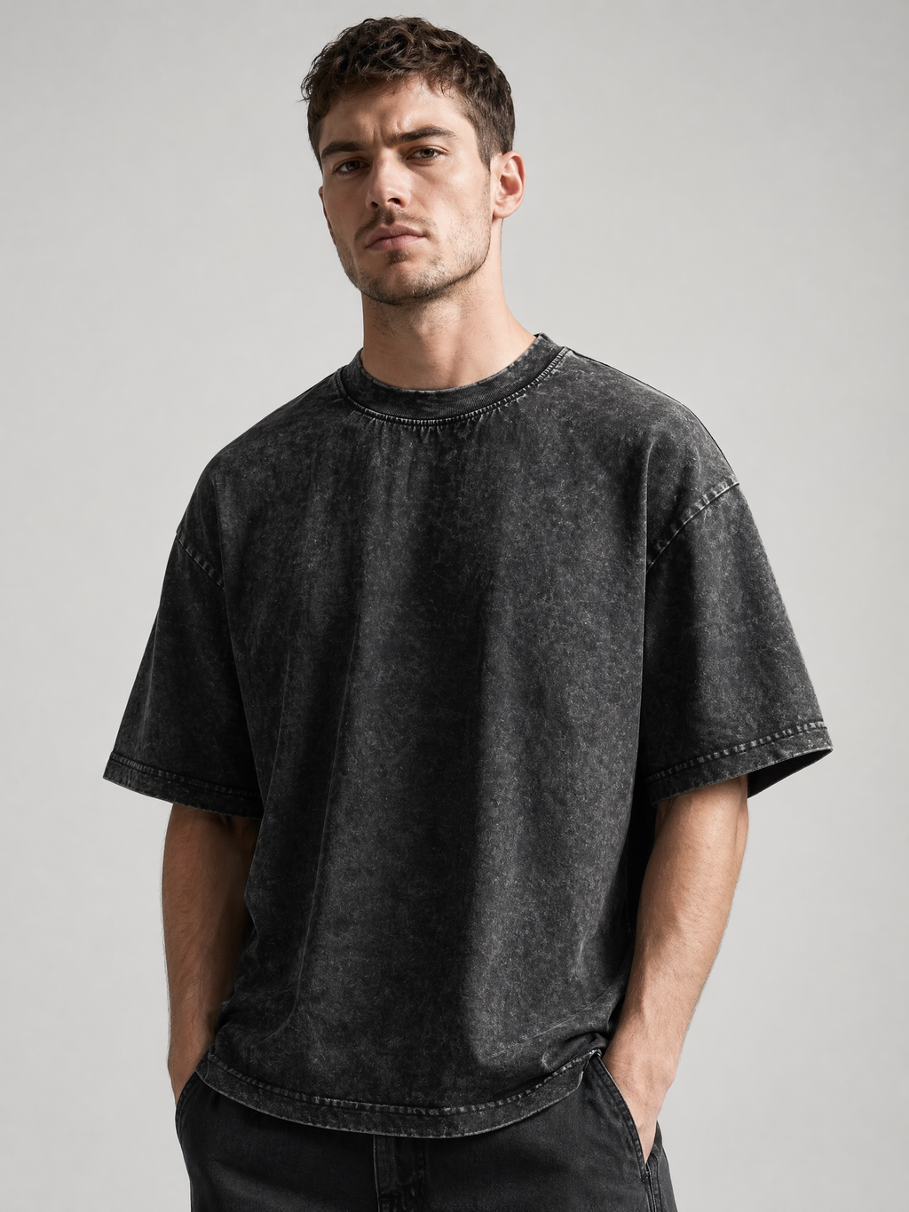 The "Vanguard" Heavyweight Tee | Vintage Acid-Wash
